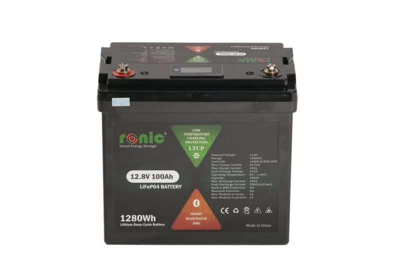 Baterie/Acumulator LiFePO4, 12.8V 100Ah, functie Bluetooth si LTCP, model LFP12100SDHY MINI COMPACT