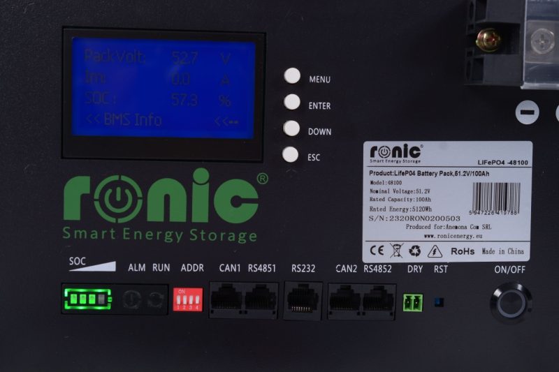 Baterie/Acumulator LiFePO4, 51.2V 100Ah, model 48100 - imagine 4