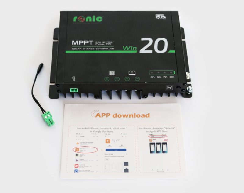 Controler/Regulator Incarcare Solara WIN2075-K, Bluetooth, 20A, 12V/24V - imagine 5