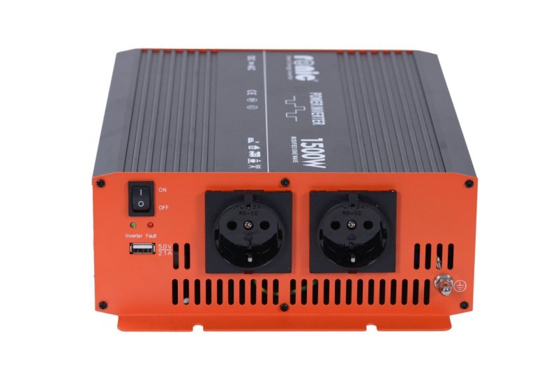 Invertor DC-AC cu Sinus Modificat, 12V-230V, model RONIC KS1500M, 1500W/3000W - imagine 3