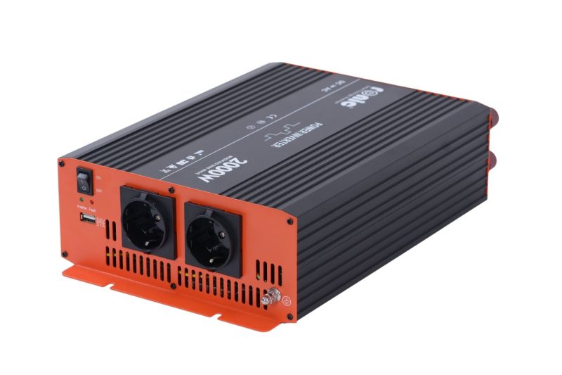 Invertor DC-AC cu Sinus Modificat, 12V-230V, model RONIC KS2000M, 2000W/4000W - imagine 2