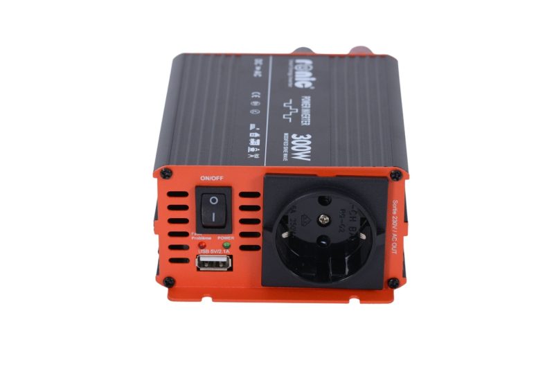 Invertor DC-AC cu Sinus Modificat, 12V-230V, model RONIC KS300M, 300W/600W - imagine 3