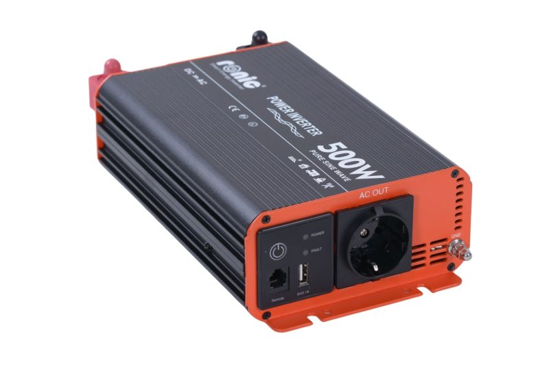 Invertor DC-AC cu Sinus PUR, 12V-230V, model RONIC RS500P, 500W/1000W - imagine 2