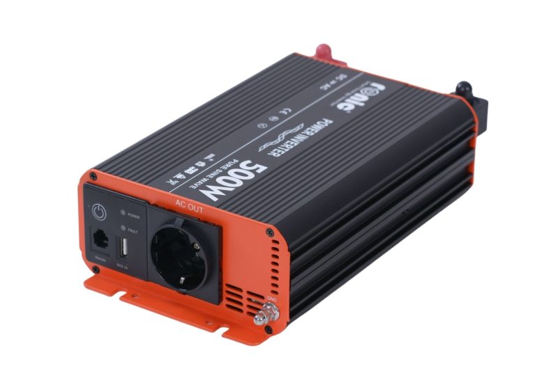 Invertor DC-AC cu Sinus PUR, 12V-230V, model RONIC RS500P, 500W/1000W - imagine 3