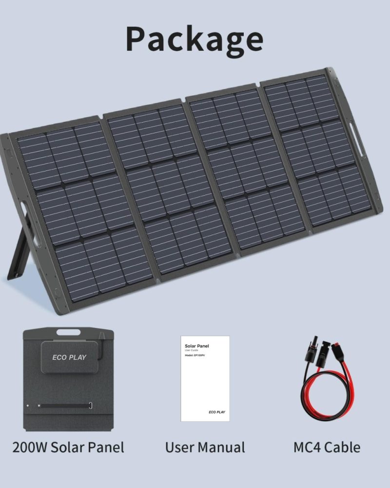 Panou solar portabil EP200, 200W, Pliabil in 4 bucati, IP67 - imagine 5